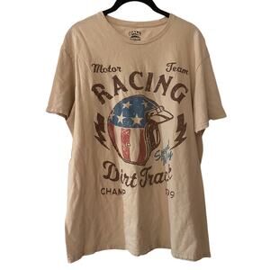 Call your mother racing beige graphic tee size large